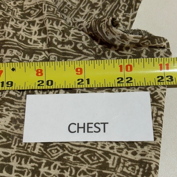 Jones NY Women's Short Sleeve Y2K Babydoll Top Sz 3X Mesh Island Vacation Beach - Picture 5 of 6